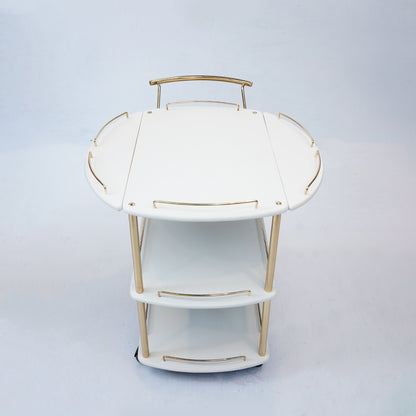 Folding Tea Trolley (White)