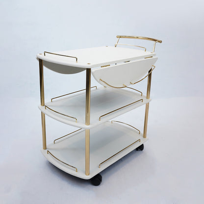 Folding Tea Trolley (White)