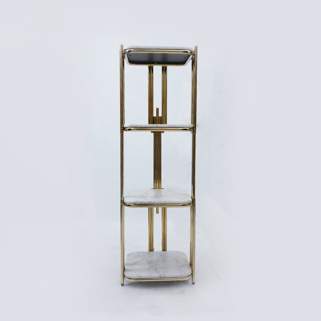 Flower Stand Square (White Marble)