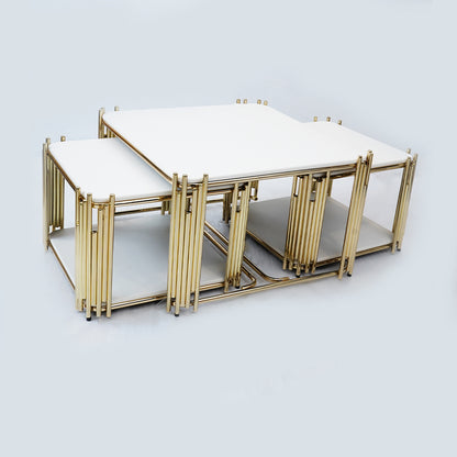2 in 1 Center Table set (White)